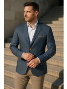 Thomas Jeans  kék zakó barna könyöklő betéttel