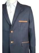 Thomas Jeans  kék zakó barna könyöklő betéttel