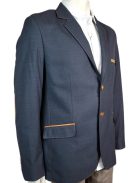 Thomas Jeans  kék zakó barna könyöklő betéttel