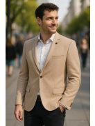 Thomas Jeans bézs zakó barna könyöklő betéttel