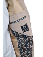 Thomas Jeans bézs zakó barna könyöklő betéttel