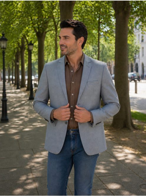 Letné sako Thomas Jeans v šedej farbe