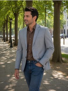 Letné sako Thomas Jeans v šedej farbe