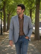 Letné sako Thomas Jeans v šedej farbe