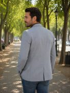Letné sako Thomas Jeans v šedej farbe