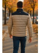 Prešívaná bunda Thomas Jeans v béžovej farbe
