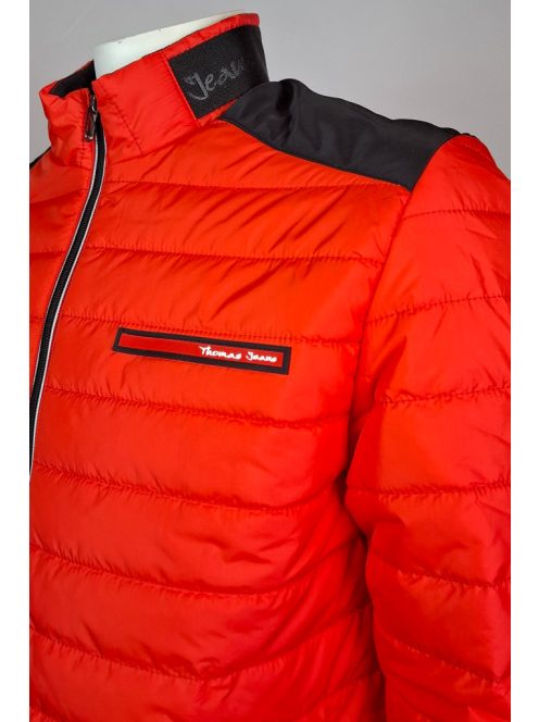 Prešívaná bunda Thomas Jeans v červenej farbe