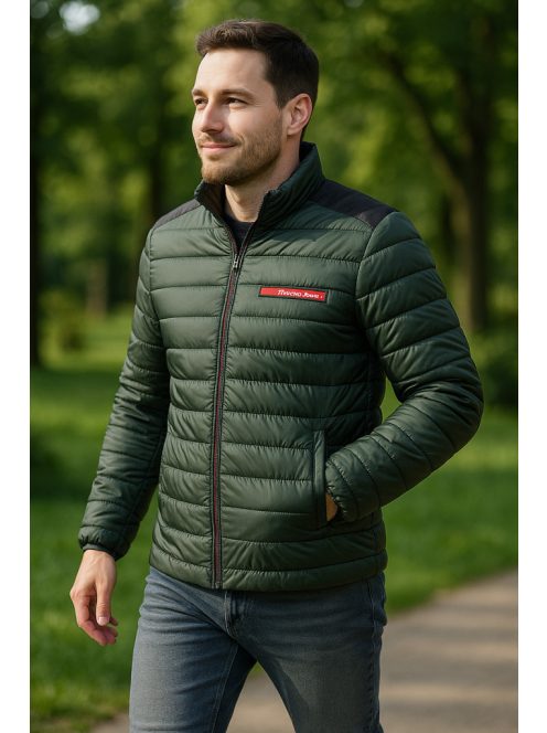Prešívaná bunda Thomas Jeans v zelenej farbe