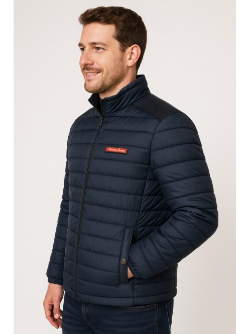 Prešívaná bunda Thomas Jeans v tmavomodrej farbe