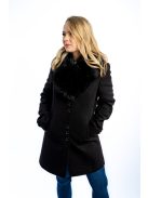 Thomas Jeans női szövetkabát fekete