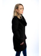 Thomas Jeans női szövetkabát fekete