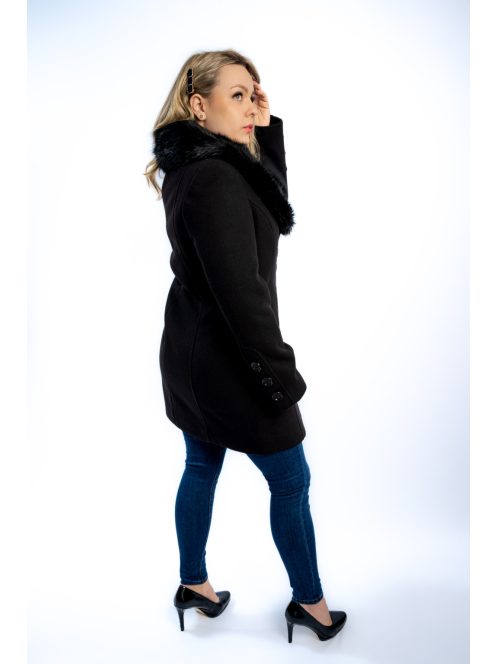 Thomas Jeans női szövetkabát fekete