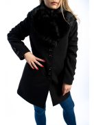 Thomas Jeans női szövetkabát fekete