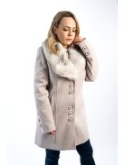 Thomas Jeans női szövetkabát bézs mintás