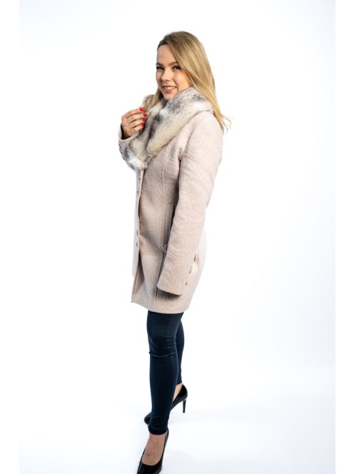 Thomas Jeans női szövetkabát bézs mintás