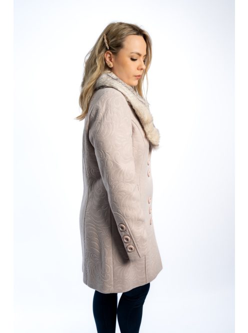 Thomas Jeans női szövetkabát bézs mintás