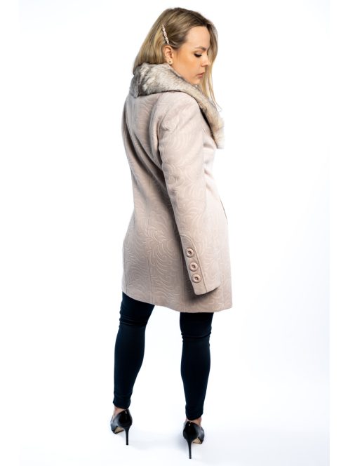 Thomas Jeans női szövetkabát bézs mintás