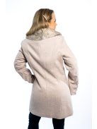 Thomas Jeans női szövetkabát bézs mintás