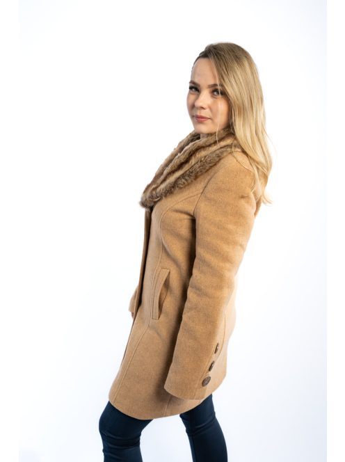 Thomas Jeans női szövetkabát barna