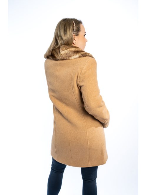 Thomas Jeans női szövetkabát barna