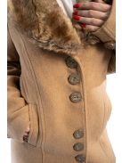 Thomas Jeans női szövetkabát barna