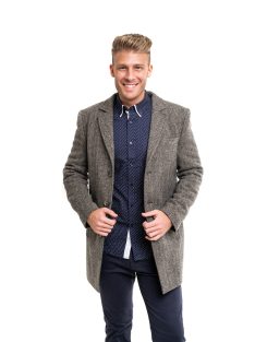 Látkový kabát Thomas Jeans s vzorom borovicových vetvičiek