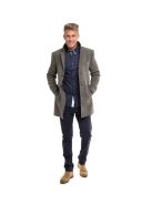 Látkový kabát Thomas Jeans s vzorom borovicových vetvičiek