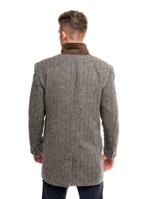 Látkový kabát Thomas Jeans s vzorom borovicových vetvičiek