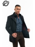 Thomas Jeasn szövetkabát sötétszürke belső mellyényes