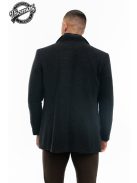 Tkaninový kabát Thomas Jeans v tmavošedej farbe