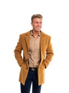 Thomas Jeans szövetkabát mustárbarna