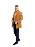 Thomas Jeans szövetkabát mustárbarna