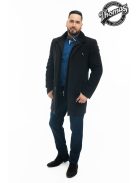 Thomas Jeans szövetkabát fekete rövid fazon