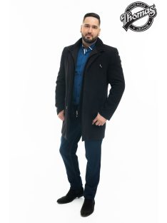 Tkaninový kabát Thomas Jeans, čierny