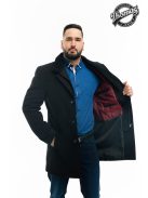 Thomas Jeans szövetkabát fekete rövid fazon