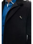 Tkaninový kabát Thomas Jeans, čierny
